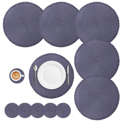 Round Braided Placemats Set of 6