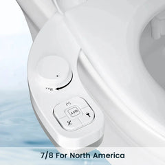 SAMODRA Non-Electric Bidet – Dual Nozzle Toilet Seat Attachment