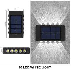 Outdoor Solar Wall Lamp – Waterproof Up & Down Light for Garden and Home
