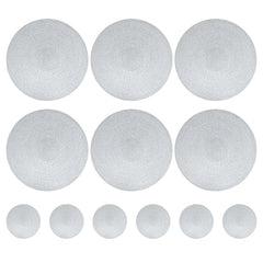 Round Braided Placemats Set of 6