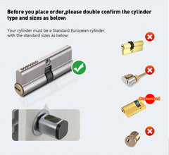 RAYKUBE V1 Smart Cylinder Lock – Tuya BLE, Fingerprint & Password Unlock