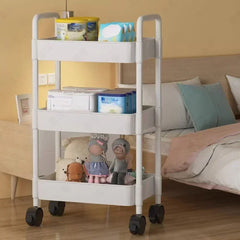 Mobile Storage Cart – Multifunctional Organizer Rack with Wheels