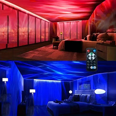 USB LED Starry Sky Projector Lamp – RGB Aurora Light with Remote Control