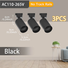 Full Set LED Track Light – GU10 Spotlight Ceiling Rail System