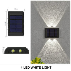 Outdoor Solar Wall Lamp – Waterproof Up & Down Light for Garden and Home