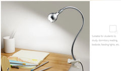 USB LED Reading Lamp – Flexible Clip-On Bedside & Desk Light