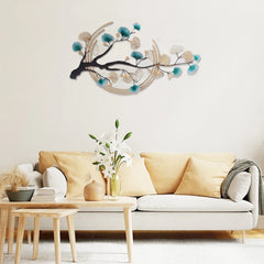 Tree Leaf Metal Wall Art – Modern 3D Ginkgo Nature Decor