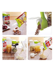 Food Storage Clip with Pour Spout – Resealable Bag Clip for Kitchen Organization