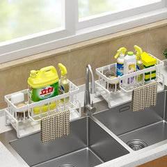 Multifunctional Sink Sponge Rack – Kitchen Organizer & Drainer