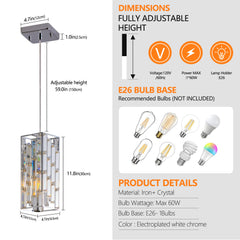 Modern Crystal Pendant Light