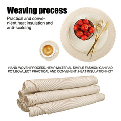 Round Braided Placemats Set of 6