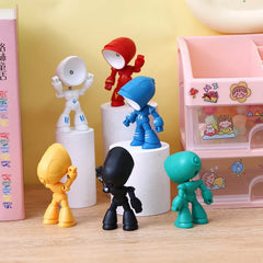 Mini Cartoon Pet Table Lamp – Folding, Dimmable, Battery-Powered LED Light