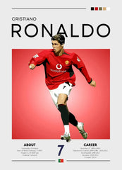 Football Celebrity Canvas Poster – Modern Sports Wall Art for Home & Gifts
