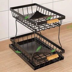 Pull-Out Cabinet Organizer with Metal Slide