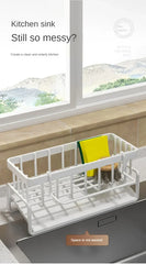 Multifunctional Sink Sponge Rack – Kitchen Organizer & Drainer