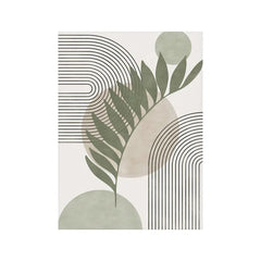 Nordic Sage Green Botanical Canvas Prints