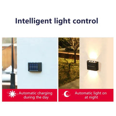Outdoor Solar Wall Lamp – Waterproof Up & Down Light for Garden and Home