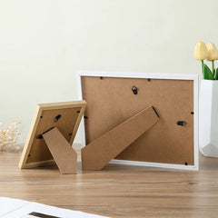 5Pcs Wooden Photo Frame Set – Multi-Size Picture & Certificate Display