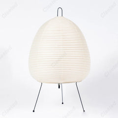 Japanese Rice Paper Table Lamp – Tripod Lantern Style LED Desk Light