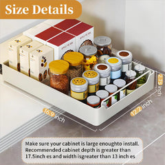 Pull-Out Cabinet Organizer with Adhesive Nano Film