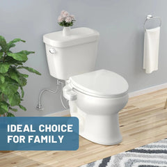 SAMODRA Non-Electric Bidet – Dual Nozzle Toilet Seat Attachment