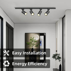 Full Set LED Track Light – GU10 Spotlight Ceiling Rail System
