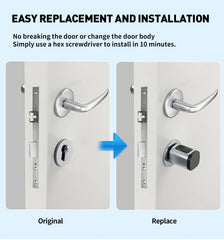RAYKUBE V1 Smart Cylinder Lock – Tuya BLE, Fingerprint & Password Unlock