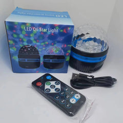 USB LED Starry Sky Projector Lamp – RGB Aurora Light with Remote Control