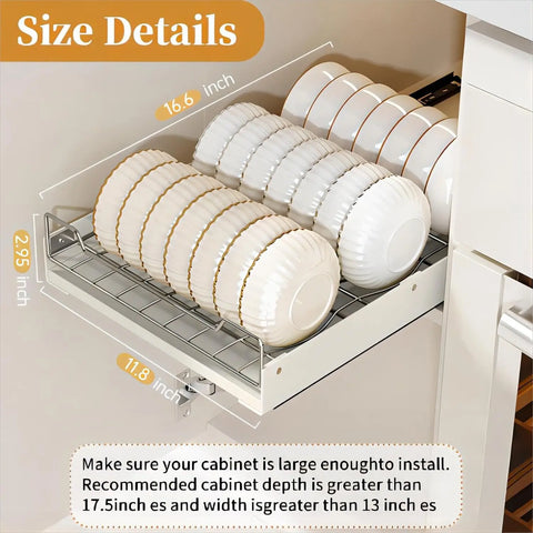 Pull-Out Cabinet Organizer with Adhesive Nano Film
