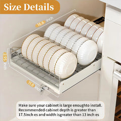 Pull-Out Cabinet Organizer with Adhesive Nano Film
