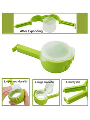 Food Storage Clip with Pour Spout – Resealable Bag Clip for Kitchen Organization