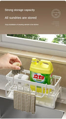 Multifunctional Sink Sponge Rack – Kitchen Organizer & Drainer