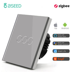 BSEED Zigbee 1/2/3 Gang Smart Touch Wall Switch