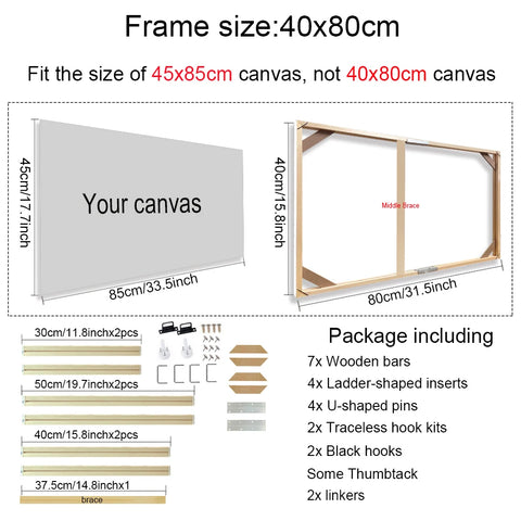 Wooden Canvas Frames for Photo & Oil Paintings