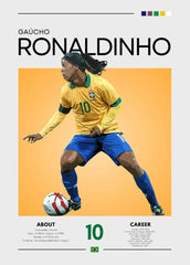 Football Celebrity Canvas Poster – Modern Sports Wall Art for Home & Gifts