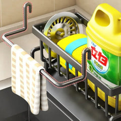 Multifunctional Sink Sponge Rack – Kitchen Organizer & Drainer