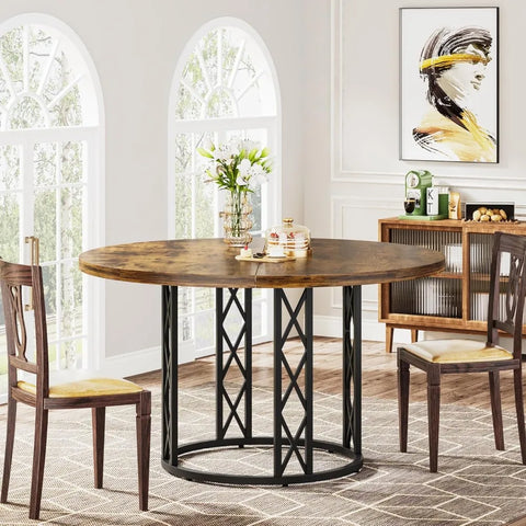 Round Dining Table for 4 – Modern Kitchen Table