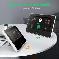 Staniot 7" Wireless Home Alarm System – WiFi/4G Smart Security Kit with Siren