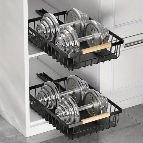 Pull-Out Cabinet Organizer with Metal Slide