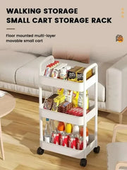 Mobile Storage Cart – Multifunctional Organizer Rack with Wheels