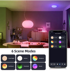 Bluetooth RGB LED Smart Bulb – E27 15W Dimmable with App & Remote Control