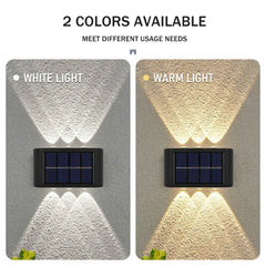 Outdoor Solar Wall Lamp – Waterproof Up & Down Light for Garden and Home