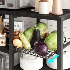 Bakers Rack with Power Outlet & Coffee Bar