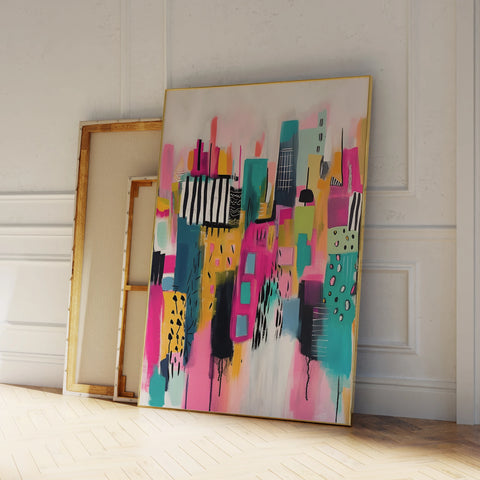 Colorful Modern Wall Art Prints – Vibrant Canvas Posters for Home Decor
