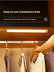 Wireless LED Motion Sensor Cabinet Light – Rechargeable Night Light for Closet & Kitchen
