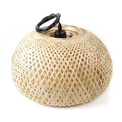 Vintage Bamboo Wicker Rattan Pendant Light
