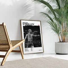 Black & White UFC Poster – Canvas Wall Art for Gym or Home Decor