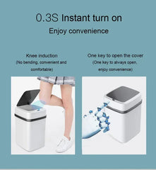 13L Smart Touch Trash Can – Kitchen & Bathroom Use