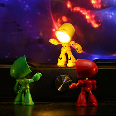 Mini Cartoon Pet Table Lamp – Folding, Dimmable, Battery-Powered LED Light
