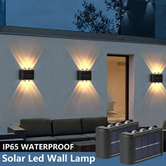 Outdoor Solar Wall Lamp – Waterproof Up & Down Light for Garden and Home